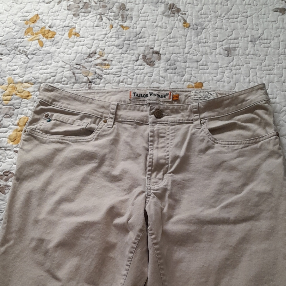 Tailor Vintage Light Khaki Trousers